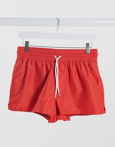 Красные шорты для плавания ASOS DESIGN-Красный
