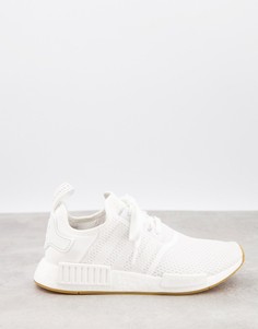 Белые кроссовки на резиновой подошве adidas Originals NMD_R1-Белый