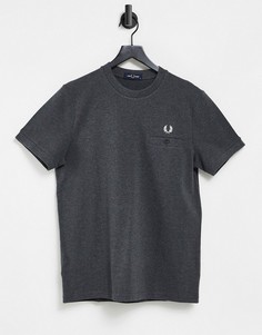 Футболка из пике с карманом Fred Perry-Серый