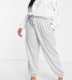 Серые меланжевые oversized-джоггеры для дома ASOS DESIGN Curve-Серый