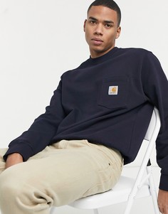 Темно-синий свитшот с карманом Carhartt WIP