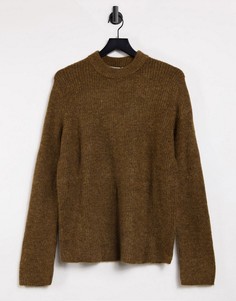 Пыльно-коричневый свитер Weekday Mino-Коричневый цвет