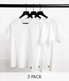 Набор из трех футболок белого цвета Lyle & Scott-Белый