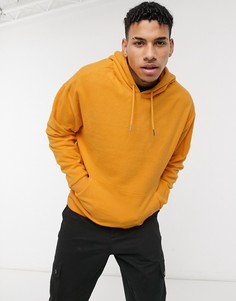 Оранжевый oversized-худи с флисовой изнанкой ASOS DESIGN-Оранжевый цвет
