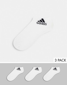 Набор из 3 пар белых носков до щиколотки adidas-Белый