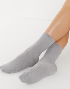 Серебристые носки Vero Moda-Серебристый