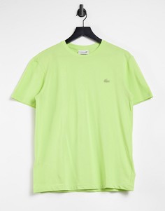 Футболка из технологичного пике Lacoste Mens-Зеленый цвет