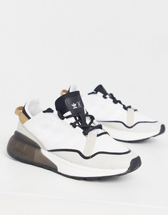 Белые кроссовки adidas Originals ZX 2K Boost Pure-Белый