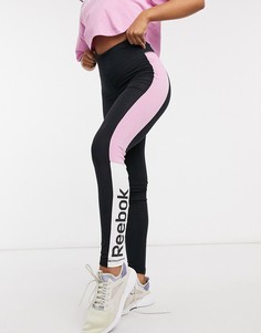 Жасминово-розовые леггинсы с логотипом Reebok Training Essentials-Розовый