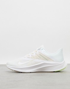 Белые кроссовки Nike Running Quest 3-Белый