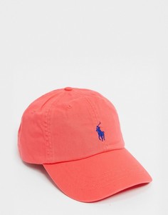 Красная кепка с логотипом с игроком поло Polo Ralph Lauren-Красный