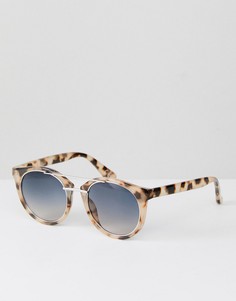 Круглые солнцезащитные очки в черепаховой оправе Jeepers Peepers-Коричневый