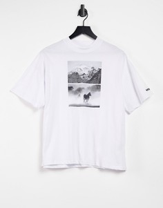 Белая свободная футболка с рисунком Wrangler-Белый