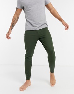 Узкие штаны для дома цвета хаки Loungeable-Зеленый цвет