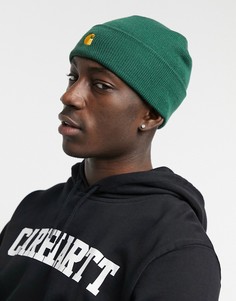 Зеленая шапка-бини Carhartt WIP Chase-Зеленый цвет