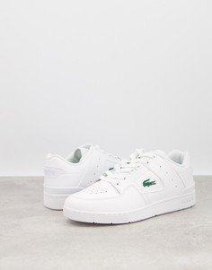 Белые кроссовки Lacoste court cage-Белый