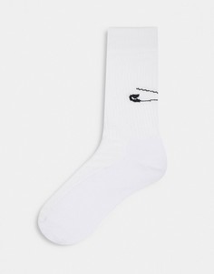 Спортивные носки с принтом булавки ASOS DESIGN-Белый