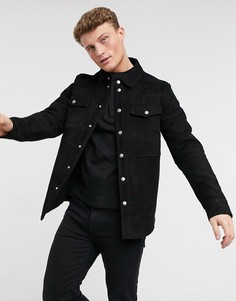 Замшевая куртка Selected Homme milo-Черный цвет