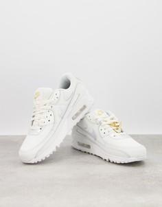 Белые кроссовки c отделкой Nike Air Max 90-Белый