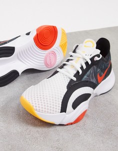 Черно-оранжевые кроссовки Nike SuperRep Go-Черный