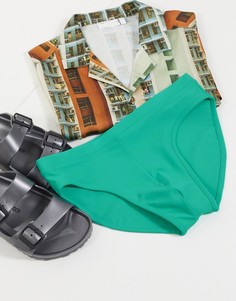 Бирюзовые плавки ASOS DESIGN-Синий