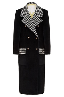 Черное пальто из альпаки Sultancouture