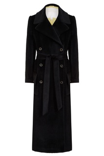Пальто из альпаки черного цвета Sultancouture
