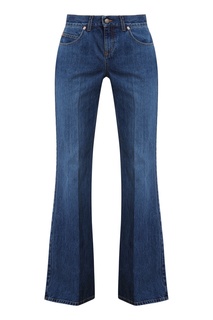 Голубые расклешенные джинсы Gucci