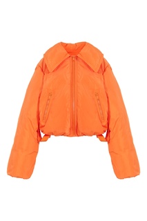 Оранжевая укороченная куртка Ganni
