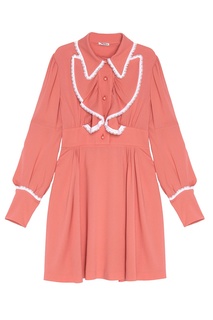 Платье с оборками Miu Miu