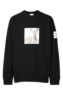 Черный свитшот с оленем Burberry