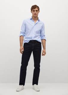 Рубашка slim fit из хлопка - Alfred Mango