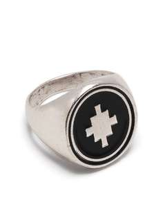 Marcelo Burlon County of Milan CROSS RING SILVER BLACK