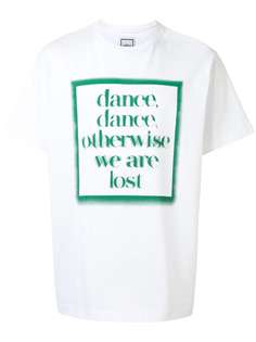 Wooyoungmi футболка Dance Dance с надписью