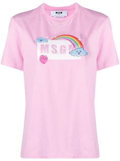 MSGM футболка с логотипом