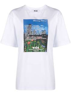 MSGM футболка с логотипом