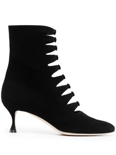 Manolo Blahnik ботильоны с декоративными пуговицами