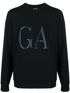 Giorgio Armani толстовка с нашивкой-логотипом