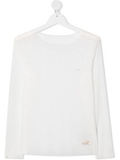 Monnalisa блузка с логотипом