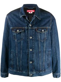 Junya Watanabe джинсовая куртка с фланелевыми вставками
