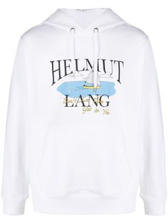 Helmut Lang худи Ocean с логотипом из коллаборации с Saintwoods