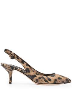 Dolce & Gabbana туфли с леопардовым принтом