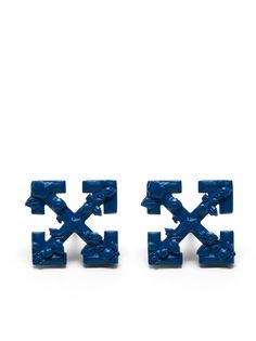 Off-White LEAVES MINI ARROW EARRINGS BLUE NO COLO