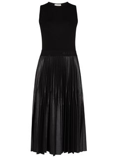 Givenchy плиссированное платье миди