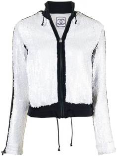 Chanel Pre-Owned спортивная куртка с пайетками