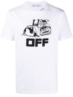 Off-White футболка с графичным принтом