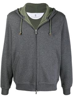 Brunello Cucinelli спортивная куртка с капюшоном