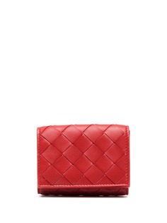Bottega Veneta кошелек в три сложения с плетением Intrecciato