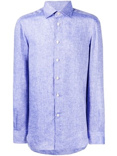 Kiton рубашка с заостренным воротником