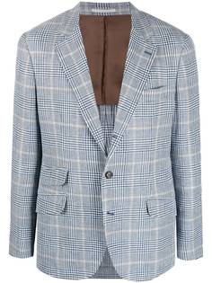 Brunello Cucinelli однобортный пиджак в клетку